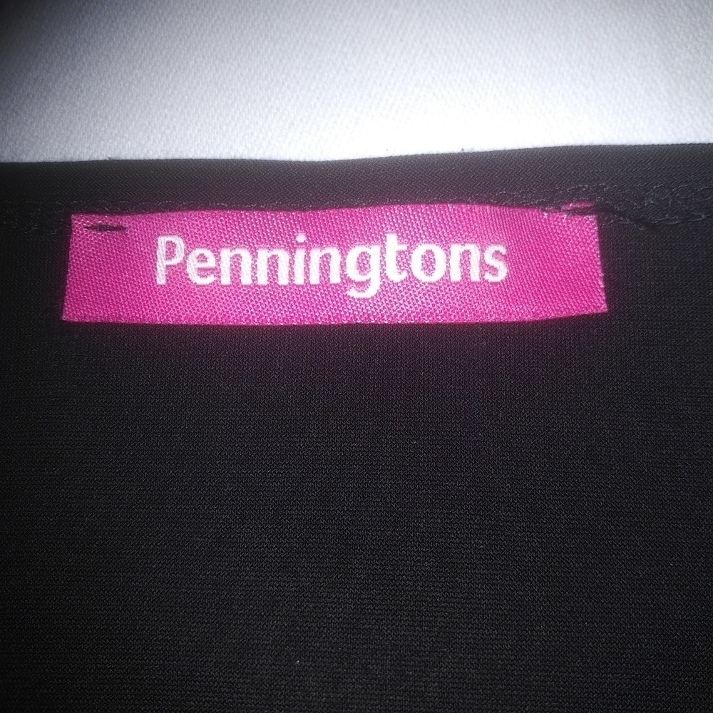 2/25 Penningtons Black Cowl Neck Draped Sleeveless Blouse - Picture 8 of 9